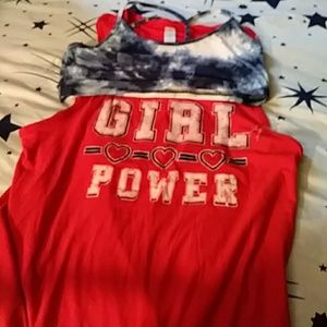 Shirt bra set
